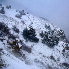 Зима на склонах Северного Демирджи