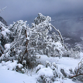 Зима на склонах Северного Демирджи